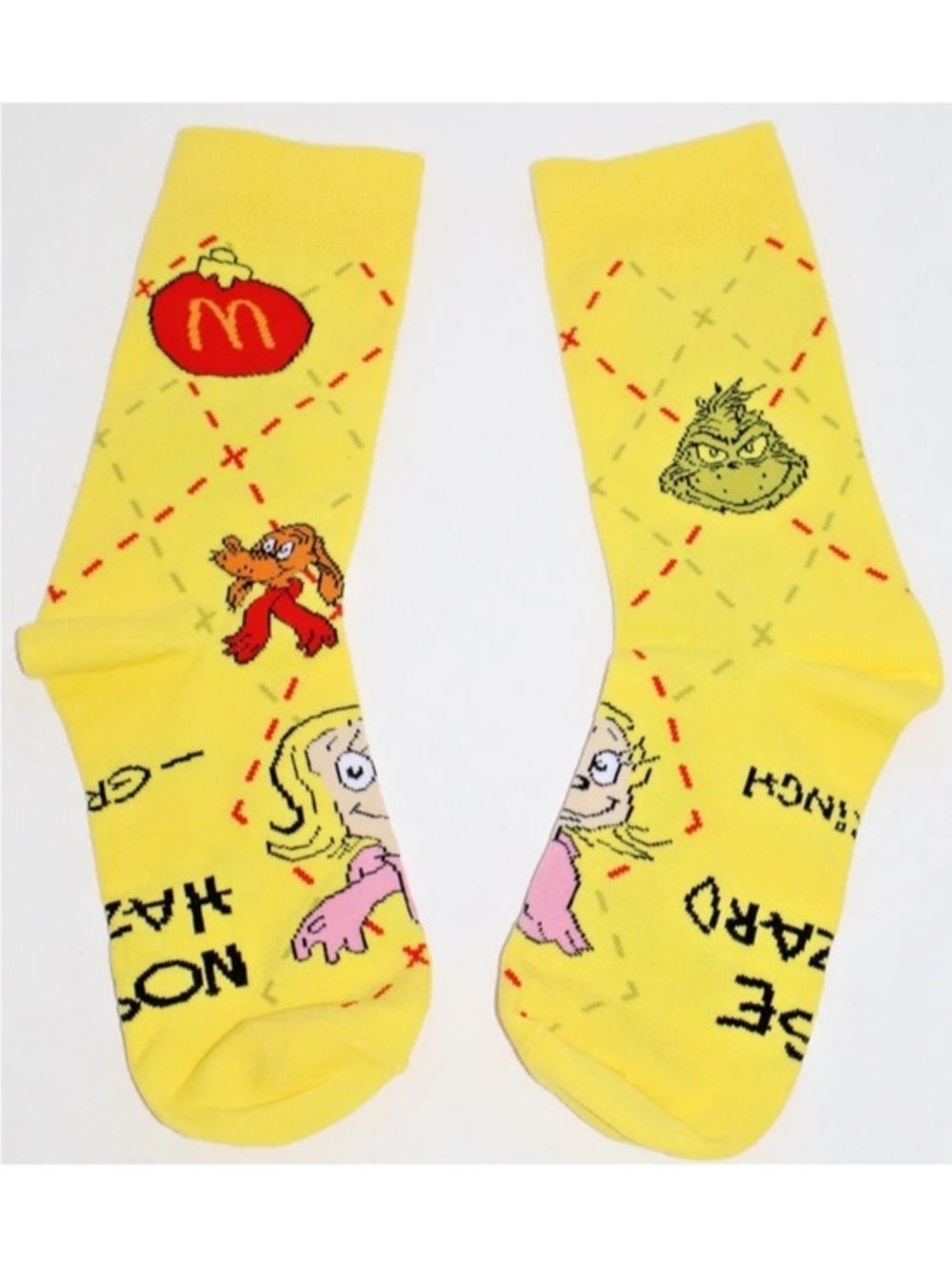 McDonald's Grinch Yellow Socks - Package opened 2025